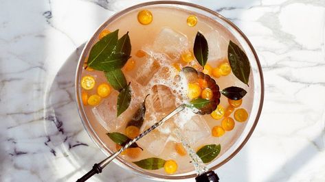 This sparkling, seasonal citrus punch is made with fresh grapefruit juice, vodka, cointreau, prosecco, and a bay-leaf-infused simple syrup. Cooler Recipes, Sangria Summer, Sparkling Punch, Batch Cocktail Recipe, Citrus Punch, New Years Cocktails, Summer Punch, White Cranberry Juice, Batch Cocktails