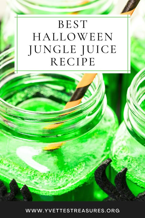 Halloween jungle juice recipe ideas Purple Jungle Juice Recipe, Trashcan Punch Jungle Juice, Vodka Jungle Juice, Spooky Juice For Kids, Spooky Jungle Juice, Beetle Juice Drink, Halloween Jungle Juice Recipe Alcoholic, Party Juice Recipe Alcoholic, Green Halloween Drinks Alcohol