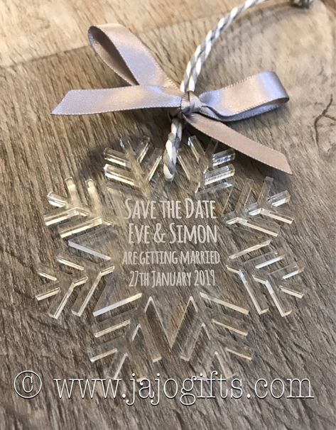 Acrylic glass engraved snowflake save the date hanger decoration perfect for wedding JSSTD17 by JajoGifts on Etsy https://www.etsy.com/listing/566655333/acrylic-glass-engraved-snowflake-save December Wedding Decorations, Winter Wonderland Wedding Centerpieces, Winter Wonderland Wedding Decorations, Winter Wonderland Wedding Theme, Acrylic Snowflake, Winter Wonderland Invitations, Winter Wedding Color Palette, Blue Winter Wedding, Winter Bridesmaids