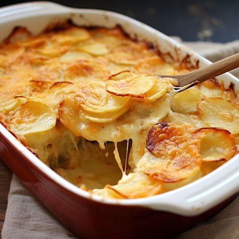 Scalloped Potato Casserole, Casserole Kitchen, Cooktop Cove, Scalloped Potato, Best Potato Recipes, Scalloped Potatoes Cheesy, Scalloped Potato Recipes, Yukon Gold, Potato Recipes Side Dishes