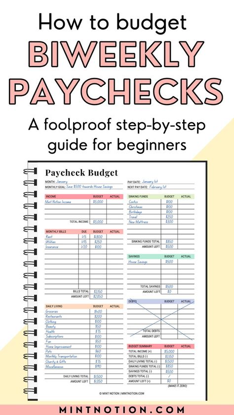 Paycheck budget template printable Paycheck Budget Template, Budget By Paycheck, Money Saving Methods, Paycheck Budget, Budget Planner Template, Living Paycheck To Paycheck, Money Saving Techniques, Paycheck To Paycheck, Money Strategy