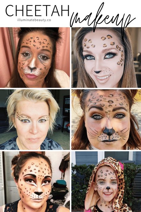 Easy Cheetah Halloween Makeup #seint #seintmakeup #seinthac #hac #makeup #bestmakeup #easymakeup #makeuptut #makeuptutorial #howtomakeup Cheetah Halloween, Cheetah Makeup, Age Spots On Face, Halloween Makeup Look, Gifts For Makeup Lovers, Makeup Ingredients, Makeup Help, Makeup Pro, Halloween Makeup Easy