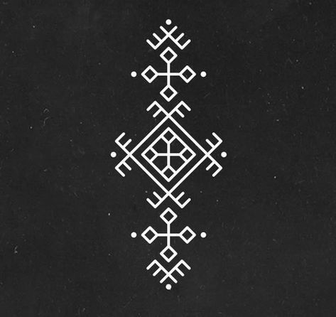 Amazigh Pattern, Slavic Tattoo, Berber Tattoo, Chest Tattoo Ideas, Viking Symbol, Chest Hair, Rune Tattoo, Palm Tattoos, Pagan Symbols