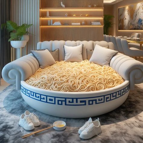 Unwind in Style: Discover Noodles Sofas for Your Modern Living Space Weird Beds, Weird Furniture, Modern Living Space, Fantasy Furniture, Fantasy Ideas, Unique Furniture Design, Classy Bedroom, Expensive Furniture, Unique Furniture Pieces