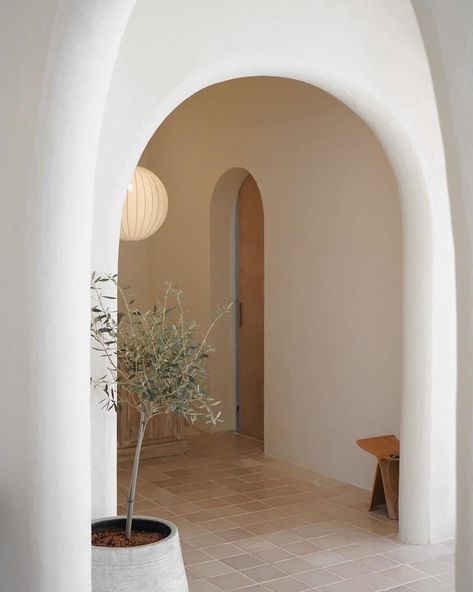 Indoor Arches: How To Get Interior Designs Latest Trend | Vaunt Design Arches In Homes, Moroccan Style House, Arch Hallway, Arch Ceiling, Arches Design, Moroccan Arch, Joshua Tree House, Moroccan Style Interior, Concrete Effect Paint