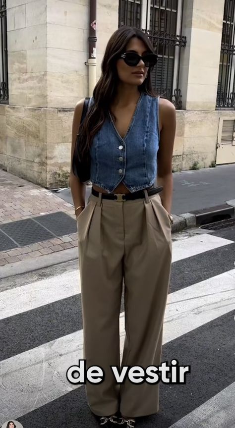 Aritzia Employee Outfit, Photographer Outfits, Denim Vest Style, York Outfits, Outfits Primavera, 2024 Inspiration, Europe Outfits, Outfit Primavera, Summer Work