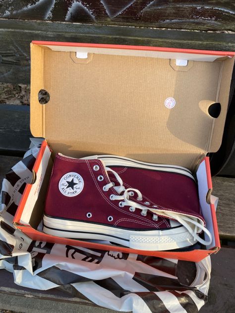 Dark Red Converse, Burgundy Converse, Cute Converse Shoes, Bape Shoes, Converse Aesthetic, Chuck Taylor 70, Cute Converse, Blue Converse, Red Converse