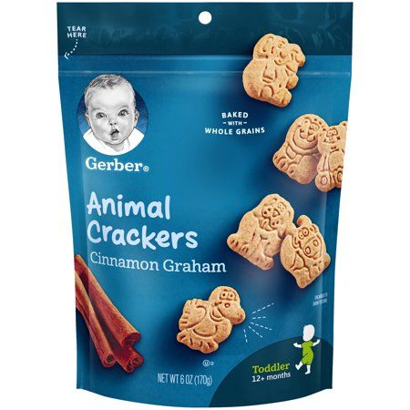 Cinnamon Graham Crackers, Gerber Snacks, Gerber Baby Food, Animal Cracker, Baby Snacks, No Bake Snacks, Toddler Snacks, Gerber Baby, Animal Crackers