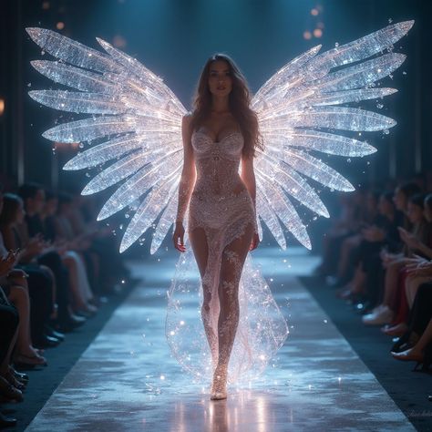 Victoria Secret Wings Aesthetic, Victoria Secret Runway Looks Wings, Victoria Secret Angels Runway, Victoria's Secret Angel Wings, Fashion Show Victoria Secret, Victoria Secret Angel Wings Runway, Vs Angels Runway, Victoria's Secret Wings, Victoria Secret Angel Runway