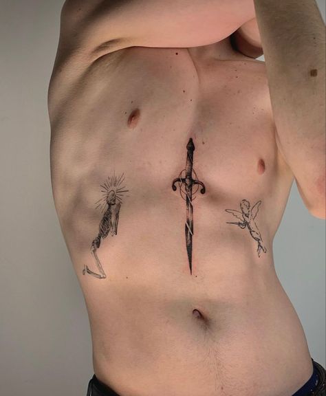 Cool Stomach Tattoos For Men, Chest Pec Tattoo Men, Male Sternum Tattoo, Chest Tattoo Male, Men’s Chest Tattoos, Man Chest Tattoo, Sternum Tattoo Men, Chest Tattoo Man, Upper Stomach Tattoos