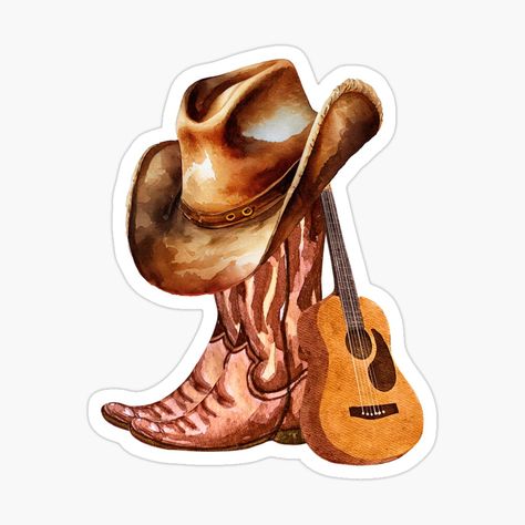 Get my art printed on awesome products. Support me at Redbubble #RBandME: https://www.redbubble.com/i/sticker/Cowboy-boot-by-adamajd/156900553.EJUG5?asc=u Cowboy Stickers, American West, Cowboy Boots, Science Poster, Cute Stickers, Stranger Things Fanart, Cowboy Hats, Sticker Design, Print On Demand