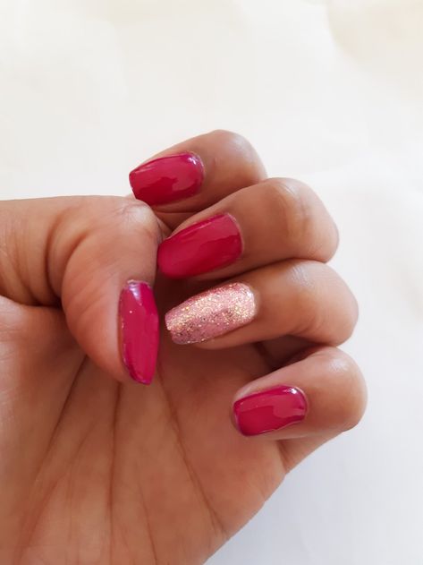 Fushia Color Nails, Fushia Prom Nails, Dark Fuschia Nails, Fuschia Manicure, Fuschia Nails, Opi Flashbulb Fuschia, Nails Prom, Gel Nail Polish, Gel Polish