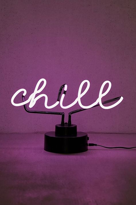 Chill Neon Sign, Aesthetic Neon, Neon Lamp, Neon Sign Bedroom, Neon Light Signs, Bedroom Ceiling Light, Unique Lamps, Custom Neon, Neon Lights