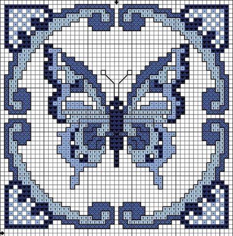 Dimensions Cross Stitch, Biscornu Cross Stitch, Butterfly Cross Stitch Pattern, Cross Stitch Geometric, Tiny Cross Stitch, Cross Stitch Letters, Butterfly Cross Stitch, Tapestry Crochet Patterns, Cross Stitch Bookmarks