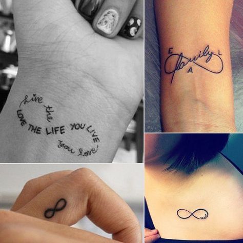 21 Infinity Sign Tattoos You Won’t Regret Getting Infinity Tattoo Meaning, Small Infinity Tattoos, Infinity Sign Tattoo, Small Wave Tattoo, Infinity Symbol Tattoo, Infinity Tattoo Designs, Omerta Tattoo, Inspiration Tattoos, Infinity Tattoos