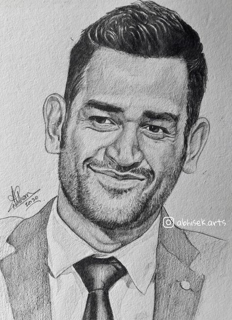 Ms Dhoni Sketch, Face Sketching, Pencil Sketch Portrait, Sketch Images, Dhoni Photos, Ganesh Art Paintings, Simple Drawings, Ms Dhoni Photos, Dhoni Wallpapers