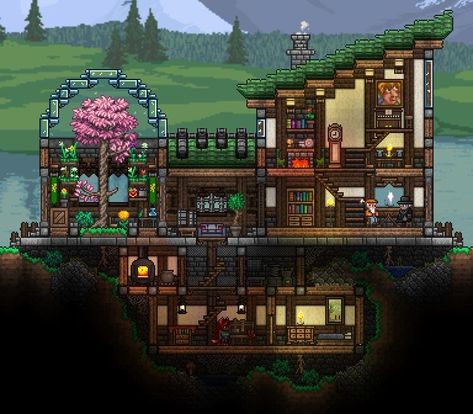 Terraria Castle, Terraria Houses, Terraria Memes, Terraria Game, Terrarium Base, Terraria Tips, Terraria House Ideas, Terraria House Design, Terraria House