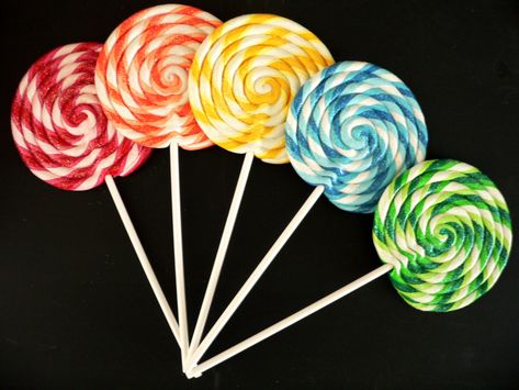 Twisted Lolly by twistedlollyboutique on Etsy Loly Pop Lollipops, Loly Pop, Fake Candy Decorations, Carnival Candy, Fake Lollipop, Lollipop Decorations, Candy Props, Swirl Lollipop, Canes Decor