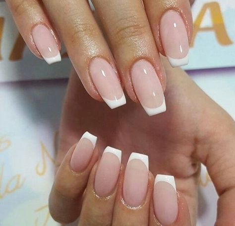 i do nails #nailart #nailartideas French Tip Nails Ballerina Shape, French Manicure Ballerina Nails, Ballerina Nails French Tip, French Nails Ballerina, Perfect French Nails, Modern French Manicure, French Manicure Nails, French Tip Acrylic Nails, French Acrylic Nails