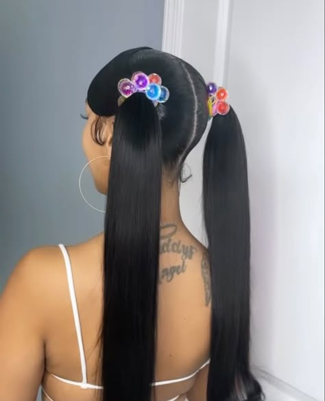 Barbie Ponytail, Tail Hairstyle, Future Hairstyles, Sleek Ponytail Hairstyles, Hairstyles Wigs, Pony Tails, Lace Fronts, Hairdos For Curly Hair, Pretty Braided Hairstyles