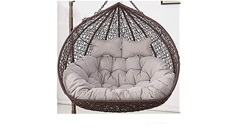 Yuany Hanging Garden Patio Outdoor Rattan Swing Chair Cushions,Swing Hanging Basket Seat Cushion,Size:110x150cm (Color : Gray): Amazon.co.uk: Kitchen & Home Dome Chair, Egg Chair Cushion, Nest Chair, Grey Patio, Wicker Loveseat, Basket Chair, Swing Chair Outdoor, Hanging Hammock Chair, Hanging Egg Chair