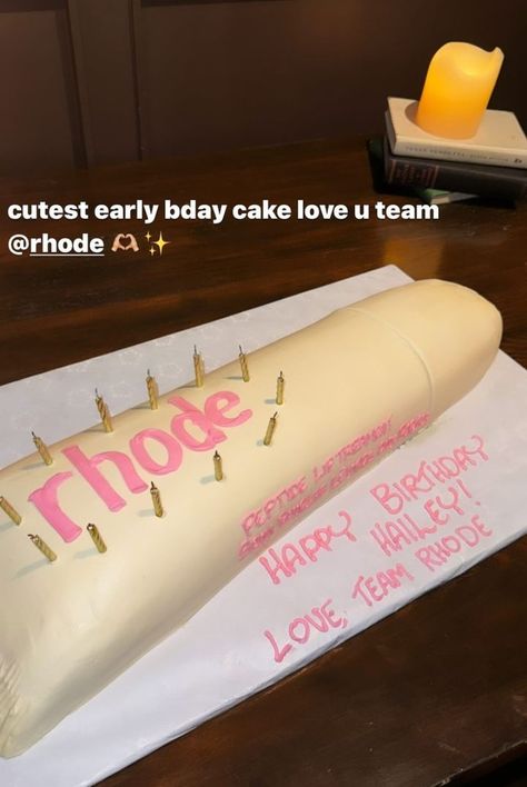 Happy Birthday Love, Cute Birthday Cakes, 17th Birthday, Hailey Bieber, Rhodes, Loving U, The Cutest, Instagram Story, Birthday Cake