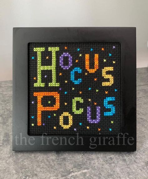 Excited to share this item from my #etsy shop: 4x4 Cross stitch Hocus Pocus Crossstitch Pattern Halloween Instant Download PDF #halloween #crossstitch #4x4 #tiertray #trickortreat #fall #autumn #october Hocus Pocus Cross Stitch, Horror Perler, Halloween Cross Stitch Charts, Stitch Halloween, October Autumn, Autumn October, Halloween Cross Stitch Patterns, Perler Bead Templates, Cross Stitch Christmas Ornaments