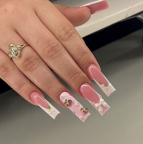 Nail Inspired, 17 Birthday, Simple Acrylic, Acrylic Nails Coffin Pink, Unique Acrylic Nails, Acrylic Nails Coffin Short, Pink Acrylic, January 7, Pink Acrylic Nails