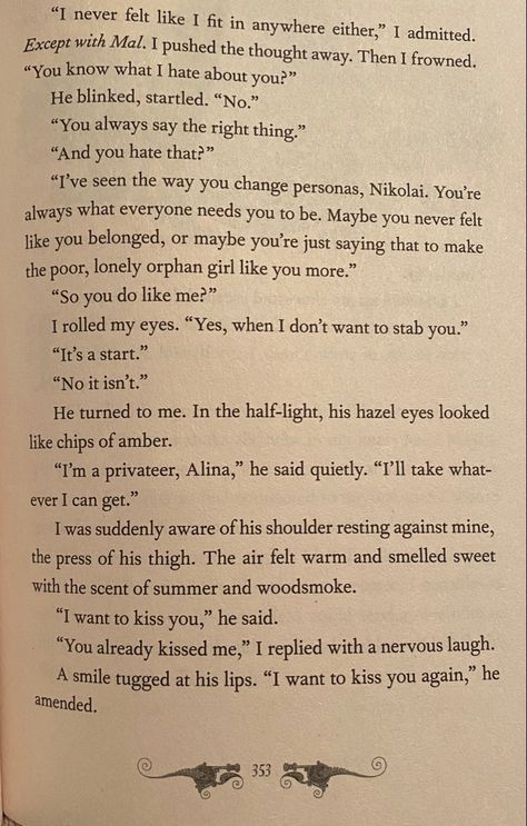 Shadow And Bone Book Pages, Shadow And Bone Annotation, Random Book Pages, Bone Quotes, Shadow And Bone Book, Siege And Storm, Bones Quotes, Book Excerpts, Crow Books