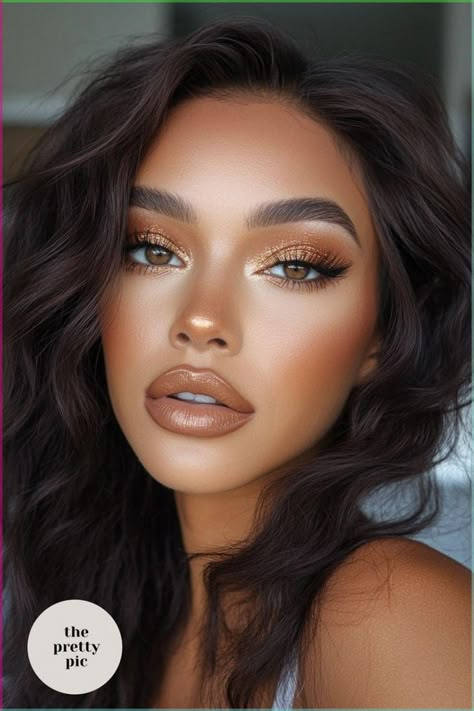 Night Makeup Ideas, Makeup Cantik, Perfect Lip Color, Party Makeup Looks, Wedding Makeup For Brown Eyes, Date Night Makeup, To Try, Formal Makeup, Need To