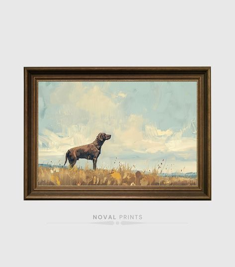 𝐏𝐑𝐈𝐍𝐓𝐀𝐁𝐋𝐄 𝐀𝐑𝐓 | Elevate your home ambiance with this vintage art print. Simply download, Print and Frame this beautiful antique Hunting Dog painting. NovalPrints will only publish the unique outstanding printable vintage wall arts. This product is a digital download only. *📥 You Will Receive The Following 5 High-Quality Printable 🏞️300 dpi JPG File's For İnstant Download - ◆ "5x7" ◆ "8x10" ◆ "9x12" ◆ "11x14" ◆ "24x36" *◼️ YOUR ORDER WILL INCLUDE 5 HIGH-RESOLUTION 300 DPI JPG FİLES. Vintage Hunting Prints, Hunting Dog Painting, Wildlife Art Drawing, Hunting Decor Living Room, Dog Wall Art, Vintage Wall Decor, Hunting Dogs, Vintage Art Prints, Dog Paintings