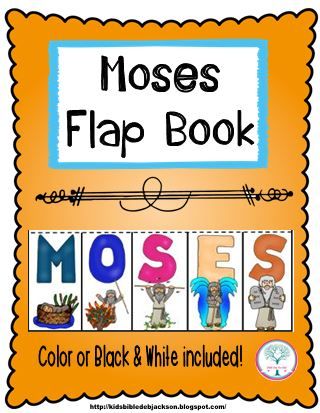 Bible Fun For Kids: Flap Book: Moses                                                                                                                                                                                 More Moses Bible Lesson, Moses Flees To Midian, Story Of Moses For Kids, Moses Bulletin Board Ideas, Moses Bible Craft, Moses Timeline, Moses Crafts For Kids, Moses Crafts, Life Of Moses