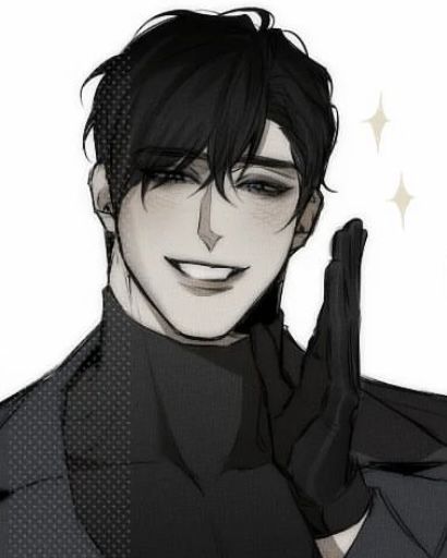 Black Hair Manhwa Man, Male Drawing Pfp, Male Character Black Hair, Bodyguard Oc, Ceo Drawing, Black Hair Guy Art, Devil Oc Male, Handsome Anime Guys Art, Handsome Man Art