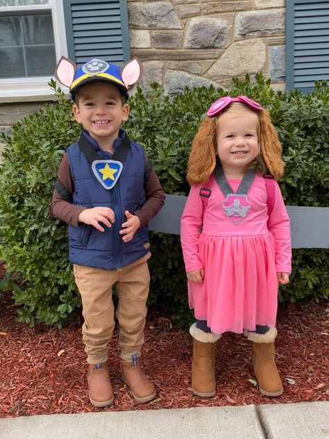 DIY PAW PATROL COSTUMES Sky Paw Patrol Costume, Paw Patrol Dress Up, Paw Patrol Kostüm, Chase Paw Patrol Costume, Skye Paw Patrol Costume, Paw Patrol Halloween Costume, Diy Paw Patrol, Skye Costume