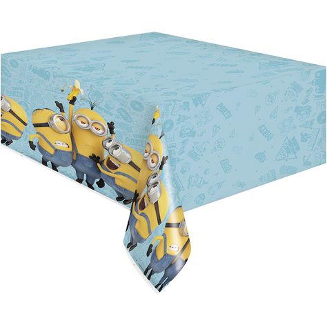 Minion Party Theme, Minion Baby, Minion Pattern, Despicable Me Party, Minions 2, Minion 2, Minion Theme, Plastic Table Cover, Minion Movie