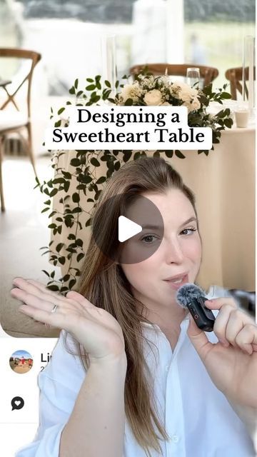 Lynea D'Aprix on Instagram: "Designing a Sweetheart Table #sweethearttable #weddingdecortips" Sweetheart Table Wedding Loveseat, Simple Sweetheart Table, Wedding Sweetheart Table Ideas, Wedding Sweetheart Table, 2 Daughters, Head Table Wedding, Sweetheart Table Wedding, 2025 Wedding, Fairy Wedding