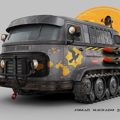 ArtStation - Jomar Machado Dieselpunk Vehicles, Car Max, Truck Paint, Tactical Gloves, Hot Rod Trucks, Concept Car Design, Offroad Trucks, Custom Vans, Futuristic Cars