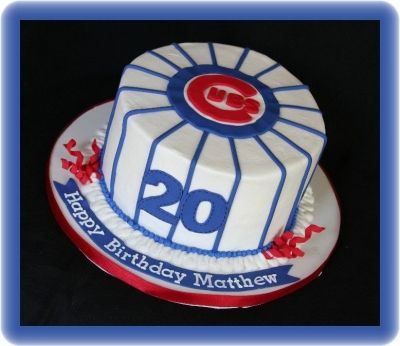 Baseball Theme Food, Chicago Cubs Cake, Chicago Bears Cake, Chicago Cubs Birthday, Cubs Birthday Party, Baseball Theme Cakes, Baseball Cakes, Cubs Cake, Baseball Food