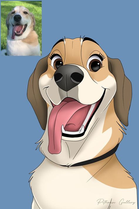 Draw Disney Style, Disney Style Drawing, Cartoon Dog Drawing, Poodle Drawing, Dog Drawing Tutorial, Dog Caricature, Disney Art Style, Animal Caricature, Puppy Portraits