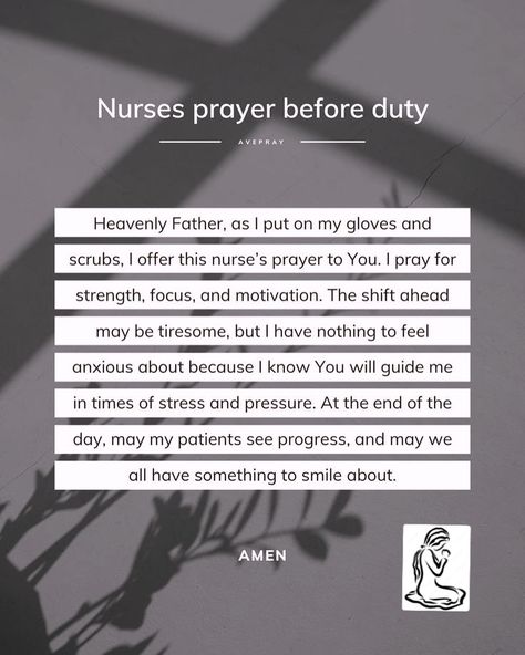 Nurse prayer #nurseprayer #medical #healthcare Nurses Prayer, Pray For Strength, May I, I Pray, Heavenly Father, Knowing You, Health Care, Medical, Feelings