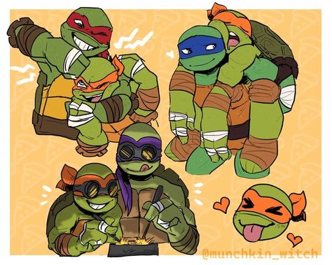 2012 Tmnt Fanart, Teenage Mutant Ninja Turtles Mikey, Ninja Turtles Mikey, Mestre Splinter, 2012 Tmnt, Tmnt Mikey, Turtle Tots, Tmnt Leo, Ninja Turtles Funny