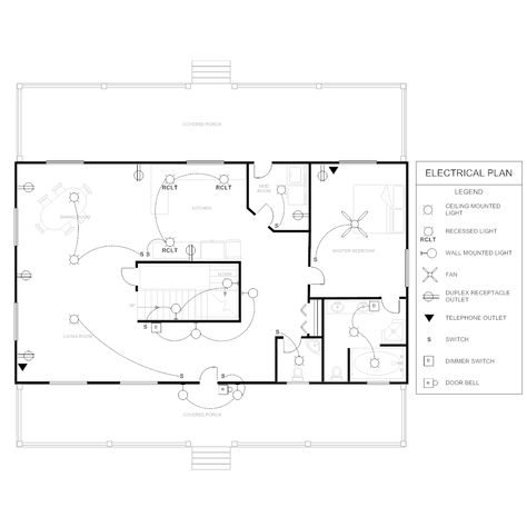 Example Image: Electrical Plan Electrical Plan For House, Electrical Floor Plan, Electric Plan Layout, Electrical Blueprint, Electrical Layout Plan Home, Lighting Floor Plan, Electrical Layout Plan, Electric Plan, Rcp Plan Design