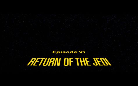 Star Wars Title, Return Of The Jedi, Horizontal Poster, Star Tours, Title Card, Star Wars, Film, Stars, Movie Posters