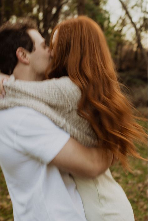 Romantic Blurry Photos, Movement Engagement Photos, Blurry Couple Photos, Blurry Couple Pics, Blurry Engagement Photos, Woodsy Engagement Pictures, Whimsical Engagement Photos, Casual Engagement Pictures Outfits, Blurry Photography