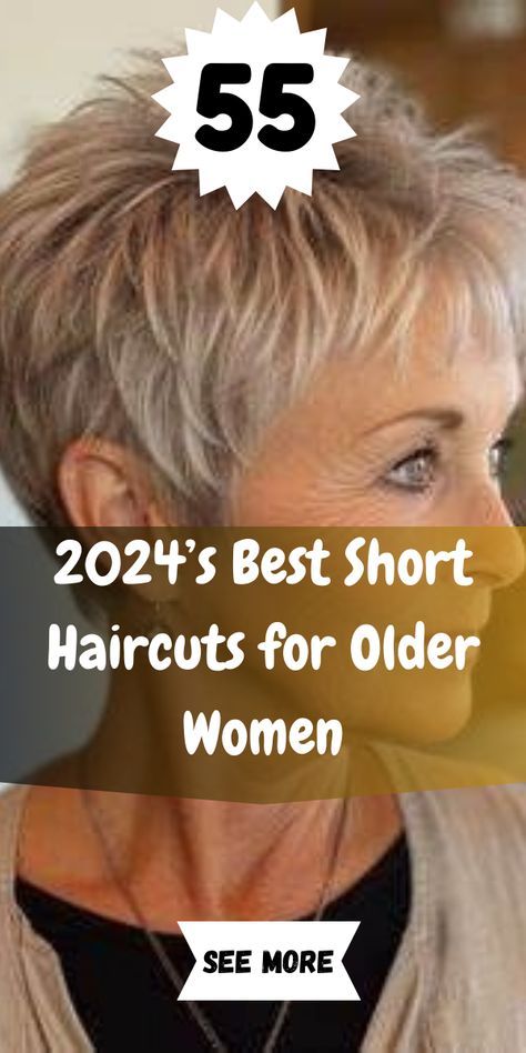 Find the top short haircuts for older women with fine hair. These cuts are designed to add body and volume, giving you a youthful look. #ShortHaircutsForOlderWomen #FineHairSolutions #YouthfulStyles Short Hair In The Front Long In The Back, Short Hair For Thinning Hair Women, Short Hairstyle Women For Straight Hair, Short Grandma Haircut, Hair Cuts For Thinning Hair Older Women, Short Styles For Thinning Hair, Short Hair On Older Women, Short Hairstyles For Women Over 60 With Thick Hair, Short Older Womens Haircuts