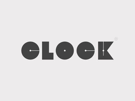 Clock by Yoga Perdana | Logo Designer Clever Logo Design, Watches Logo, Eco Logo, Clever Logo, Clock Icon, Typographic Logo, Visual Identity Design, Letter Logo Design, Badge Design