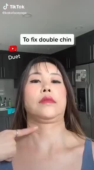 Fix Double Chin, Jawline Exercise, Fitness Studio Training, Motivasi Diet, Chin Exercises, Antiaging Skincare, Gym Antrenmanları, Face Yoga Facial Exercises, Facial Yoga