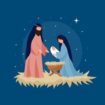 Flat illustration Vectors, Photos and PSD files | Free Download Christmas Nativity Images, Beautiful Christmas Decorations, Christmas Nativity Scene, Birth Of Jesus, Christmas Poster, Christmas Drawing, Holy Family, Christmas Nativity, Baby Jesus