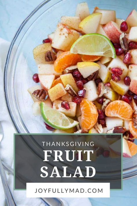 Enjoy this colorful Thanksgiving Fruit Salad at your holiday feast! Maple Lime Dressing, Thanksgiving Fruit Salad, Christmas Fruit Salad, Fruit Salad Ingredients, Thanksgiving Fruit, Thanksgiving Salad, Pineapple Salad, Fresh Fruit Salad, Yogurt Dip