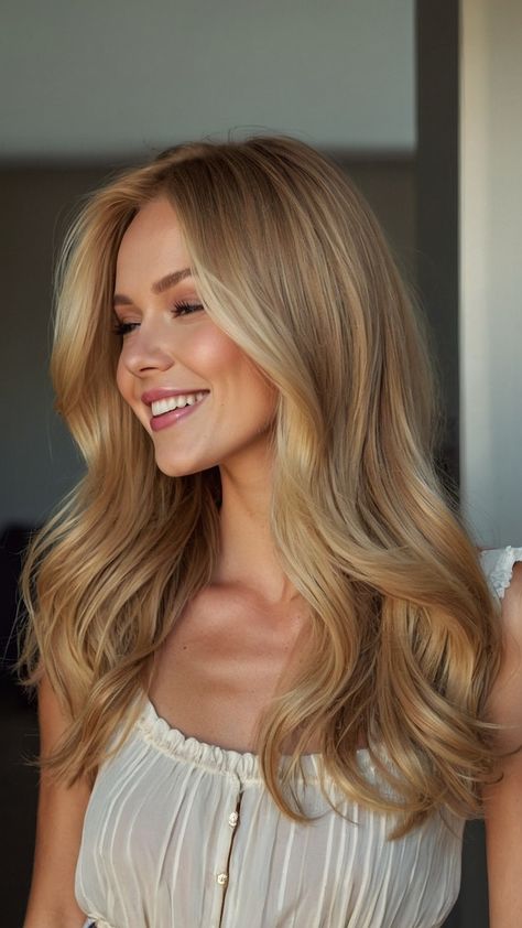 Discover the stunning versatility of honey blonde hair in our latest blog post This beautiful hue brings a warm glow and complements various skin tones perfectly Whether you're looking for golden highlights or a darker base honey blonde can enhance your locks and elevate your look Explore bright inspiration for balyage techniques or try out trendy styles from short hairstyles to flowing curls If you're in search of aesthetic ideas for braids that pop with a honey blonde twist Honey Blonde With Ash Highlights, Honey Blonde Lived In Hair, Dark Blonde Honey Hair, Honey Blonde Hair Brown Eyes, Golden Blonde Balayage Honey, Honey Blonde Twist, Blond Dore Miel, Hair Color For Red Skin Tone, Warm Blonde Highlights On Blonde Hair